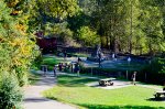 Grounds & monument at Craigellachie BC.